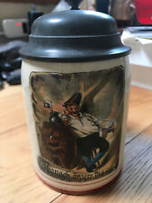 Used, Antique German Beer Stein 1/2L Mensch Argere Dich Nicht for sale  Shipping to South Africa