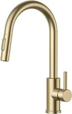 Kitchen Taps Mixer High Arc Spout Swivels 360 Pull-Down Sprayer Gold Assaniboine for sale  Shipping to South Africa