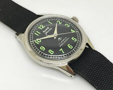 Vintage HMT JAWAN Manual-Wind Men's Black dial Steel Case India Made Wristwatch, used for sale  Shipping to South Africa