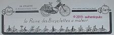 Publicite cyclette reine d'occasion  Cires-lès-Mello