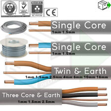 Fio de cabo elétrico Twin and Earth e 3 núcleos e qualidade terrestre 6243 6242Y, usado comprar usado  Enviando para Brazil