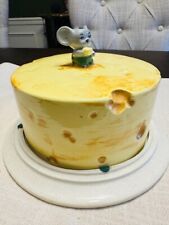 Usado, Plato cubierto de pastel amarillo ratón de mediados de siglo Japón kitsch vintage segunda mano  Embacar hacia Argentina