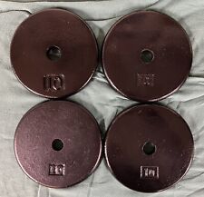 VTG 2.5 lb & 1.25 lb YORK BARBELL Standard Size Weights Barbell gym vintage Rare 