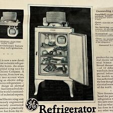 Refrigerador antiguo General Electric GE impresión anuncio publicidad Cleveland, oh colección, usado segunda mano  Embacar hacia Argentina