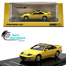INNO64 1:64 Nissan Fairlady Z (Z32) Yellow with Extra Wheels, used for sale  Shipping to South Africa