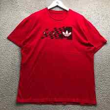 Camiseta Adidas Originals Para Hombre XL Mangas Cortas Cuello Redondo Gráfico Logotipo Rojo segunda mano  Embacar hacia Argentina