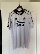 RAUL Adidas Real Madrid 1998/1999/2000 Home Kits Soccer Jersey XL for sale  Shipping to South Africa