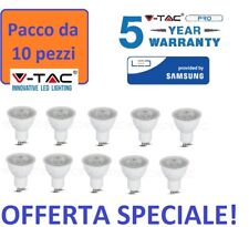 10 V-TAC PRO LAMPADINE LED GU10 6.5W 60W Lampadina Luce 110° Per Porta Faretto usato  Grottaglie