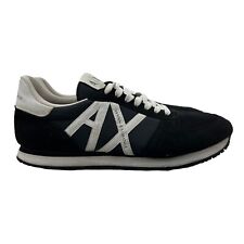 Tênis Armani Exchange Masculino 11 Preto Branco Camurça, Malha Sapatos de Treino Casuais, usado comprar usado  Enviando para Brazil