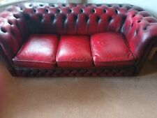 Seater oxblood leather for sale  DARWEN