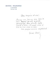 Gérard bauër lettre d'occasion  Paris II