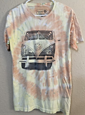 Usado, Camiseta Volkswagen Van Adulto Masculina VW Bus Tie Dye Manga Curta Hippie Tamanho Médio comprar usado  Enviando para Brazil