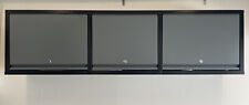 BIGDUG METAL STORAGE WALL CABINET. 460h x 1709w x 306d mm. 3 Door, Black/Grey. for sale  HOVE