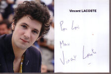 Vincent lacoste autographe d'occasion  Niort