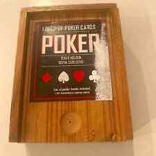 Baralho de cartas de pôquer em caixa de madeira comprar usado  Enviando para Brazil