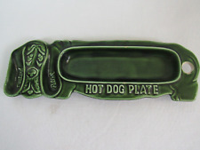 Bandeja dividida vintage Dachshund cachorro-quente e condimento - Verde abacate, usado comprar usado  Enviando para Brazil