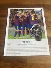 Reloj Original Seiko Lionel Messi Revista Marco Listo Pared Arte Hombre Cueva segunda mano  Embacar hacia Argentina