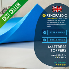 Extra Firm Super Firm Orthopaedic Blue Foam Mattress Topper - XFT01 for sale  Shipping to South Africa