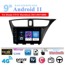Rádio estéreo veicular 9"" Android 11 GPS navegação para Honda Civic Hatchback 2012-2015 RHD, usado comprar usado  Enviando para Brazil