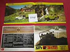 N°4998  : catalogue DAIHATSU  F10-1000 cc  ; F20-1600cc  4x4  / français comprar usado  Enviando para Brazil