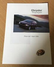 Chrysler voyager sales for sale  NOTTINGHAM