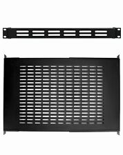 QWORK 19" 1U Vented Server Rack Mount Shelf, Adjustable Universal Tray, 19.5" for sale  Shipping to South Africa