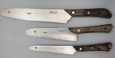 Set of 3 VINTAGE Mac CHEF Knives Steel w/ Wood Handle JAPAN (#990) for sale  Davidsonville