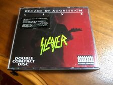 SLAYER Decade Of Aggression 2 CD SET FATBOX 1991 Def American Records AO VIVO comprar usado  Enviando para Brazil