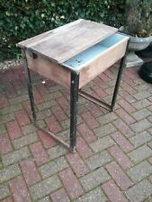Vintage Wooden School Desk with Hinged Lid great upcycle /  project for sale  Shipping to South Africa