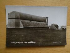 Pre WW1 Real Photo Postcard of ARMY AEROPLANE SHEDS Farnborough by Cassidy, used for sale  Shipping to South Africa
