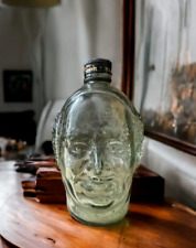 Old Monk Bottle, Vintage Glass Bottle Unique Shaped Rum Bottle, Collectible for sale  Shipping to South Africa