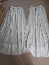 Cream embroidered voile for sale  REDCAR