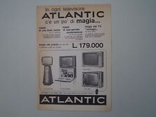 advertising Pubblicità 1963 TELEVISORI ATLANTIC MOD. 547-0/542/CON FRIGOBAR segunda mano  Embacar hacia Argentina