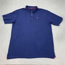 Usado, Polo Assn dos EUA. Camisa polo masculina Ultimate Pique manga curta alta 3XLT azul marinho comprar usado  Enviando para Brazil