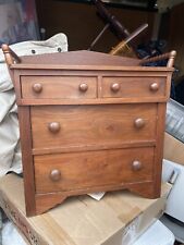 Antique  Miniature Dresser With Handles Original Wood Knobs for sale  Shipping to South Africa