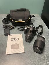 Corpo Nikon D80 DSLR com 18-55 f3.5-5.6 e Sigma 70-300 1:4 - 5.6 - LEIA VEJA! comprar usado  Enviando para Brazil