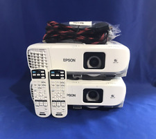 Lote de 2 proyectores HDMI Epson PowerLite 980W 3800 lúmenes *Leer descripción*, usado segunda mano  Embacar hacia Argentina