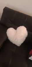 Fluffy heart cushion for sale  DARWEN