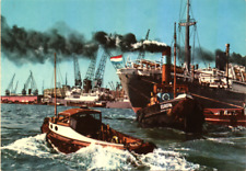 Bustling boats postcard for sale  Chicago