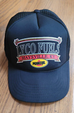 Boné caminhoneiro preto Pennzoil Lyco Fuels Snapback, espuma malha frontal Maysville KY comprar usado  Enviando para Brazil