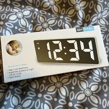 Digital Alarm Clock Electric LED Clock Silent Non Ticking - Green Display for sale  Shipping to South Africa