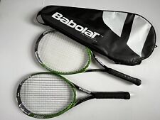 Usado, "Lote de 2 raquetas de tenis turbo Prince Beast TC80B-110 de gran tamaño triple amenaza 4 3/8" segunda mano  Embacar hacia Argentina