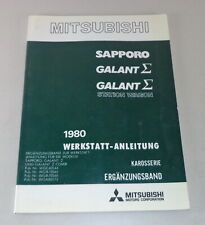 Suplemento manual de taller Mitsubishi Sapporo/Galant Sigma/furgoneta 1980, usado segunda mano  Embacar hacia Argentina
