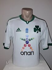 Usado, Camiseta de fútbol americano FC Panathinaikos 2013 Adidas talla L blanca segunda mano  Embacar hacia Argentina