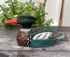 Wooden carved duck for sale  PORTSMOUTH