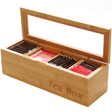 Bamboo tea box for sale  WEYMOUTH