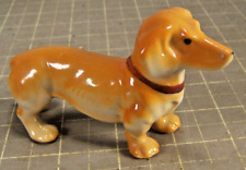 Vintage Occupied Japan Wiener Dachshund Sausage Porcelain Puppy Dog Figurine (F) for sale  Shipping to South Africa