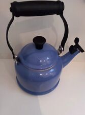 Le Creuset Blue Stove Top Whistling Kettle 1.5 Litre for sale  Shipping to South Africa