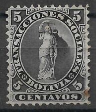 1870 BOLIVIA Sello Usado Stamp (Michel #1) segunda mano  Embacar hacia Argentina