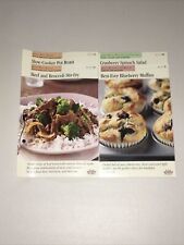 Lote de 4 Ótimas Receitas Americanas Muffins de Salada Panela Assada Mexer-Fritar Cozinhar 4 Cartões comprar usado  Enviando para Brazil
